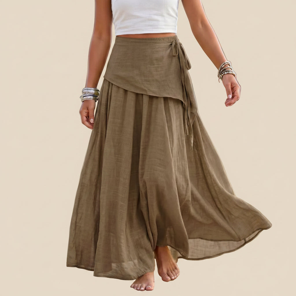 Plain Modest Maxi Skirt #269057