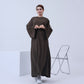 Muslim Women Traditional Plain Nida Long Robe Abaya Dress