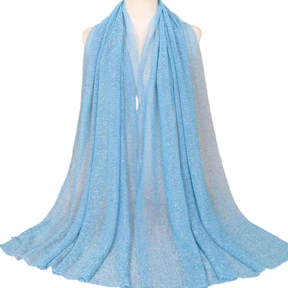 Muslim Women Gold Thread Hijab Scarf #26YW71