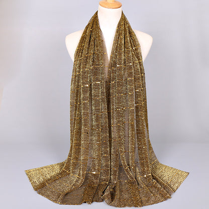 Muslim Women Sequins Hijab Scarf #26VS064