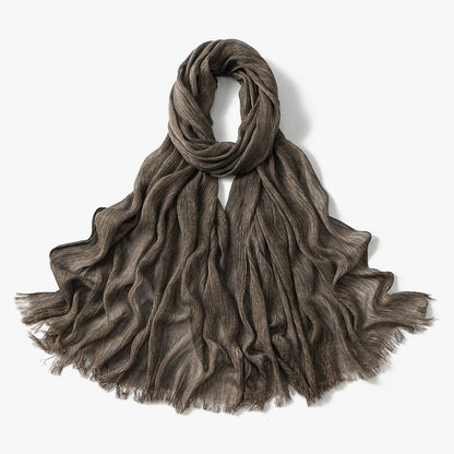Muslim Women Pleated Hijab Scarf #26VE059