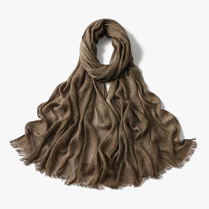 Muslim Women Pleated Hijab Scarf #26VE059