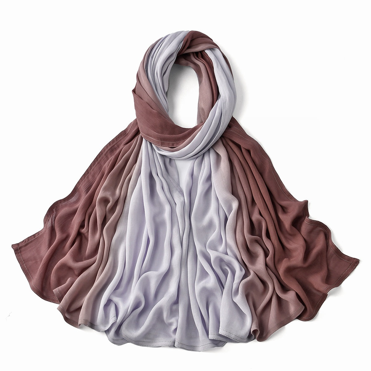 Muslim Women Color Gradient Hijab Scarf #26VS812