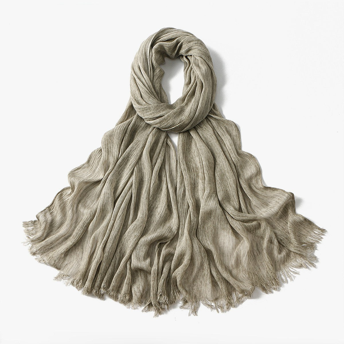Muslim Women Pleated Hijab Scarf #26VE059