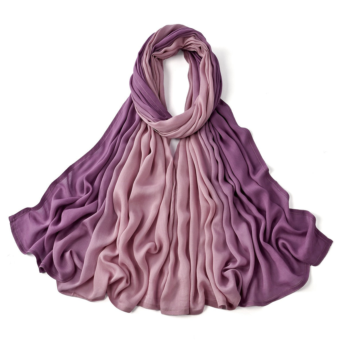 Muslim Women Color Gradient Hijab Scarf #26VS812