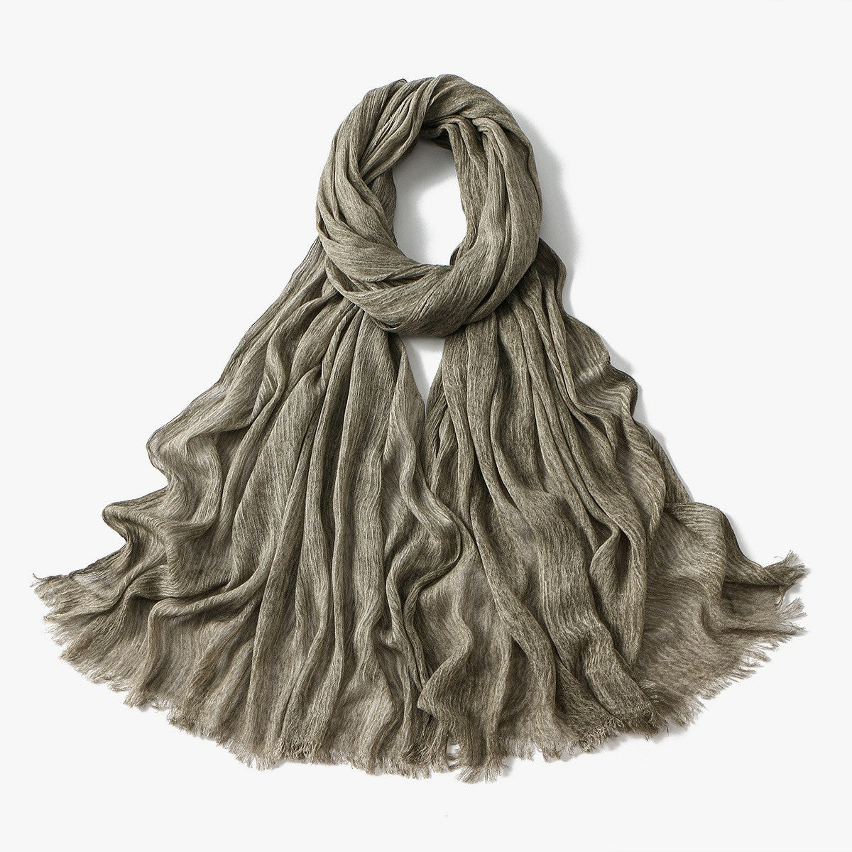 Muslim Women Pleated Hijab Scarf #26VE059