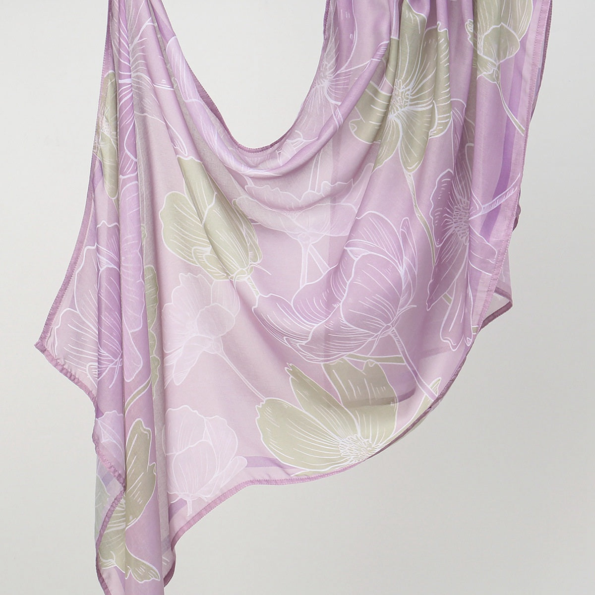 Muslim Women Printed Voile Hijab Scarf #26YW539