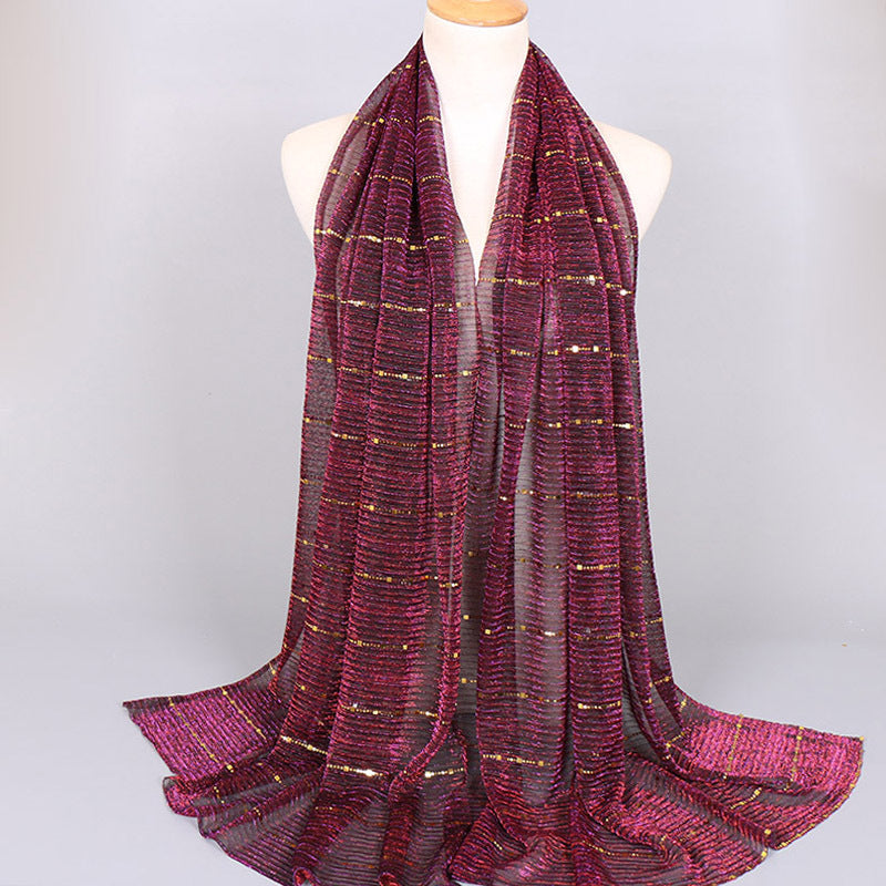 Muslim Women Sequins Hijab Scarf #26VS064