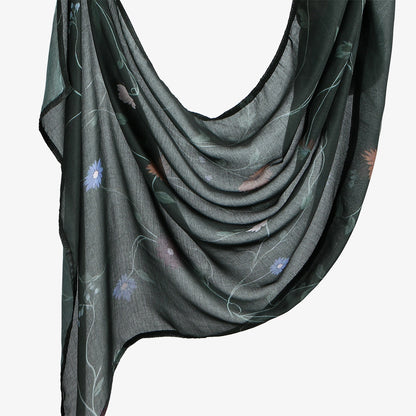Muslim Women Voile Printed Hijab Scarf Shawl #26YW501