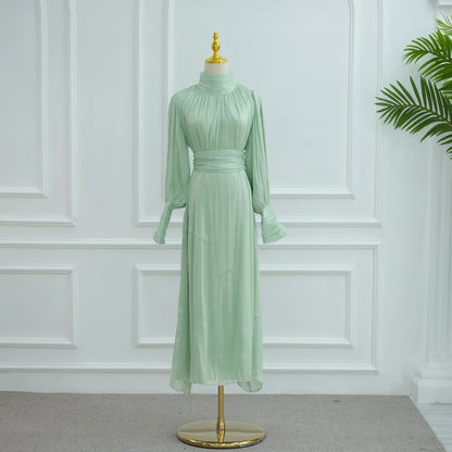 Middle East Arab Dubai Shiny Abaya Dress #251049