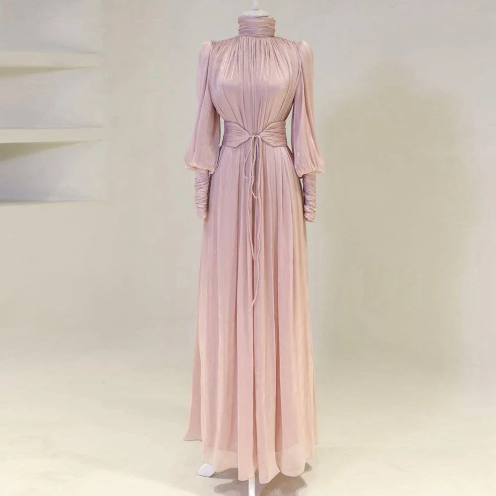 Middle East Arab Dubai Shiny Abaya Dress #251049