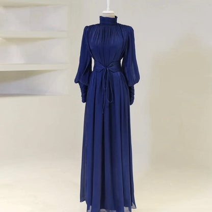 Middle East Arab Dubai Shiny Abaya Dress #251049