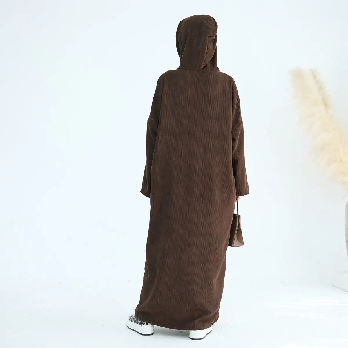 Winter Fall Corduroy Abaya Dress