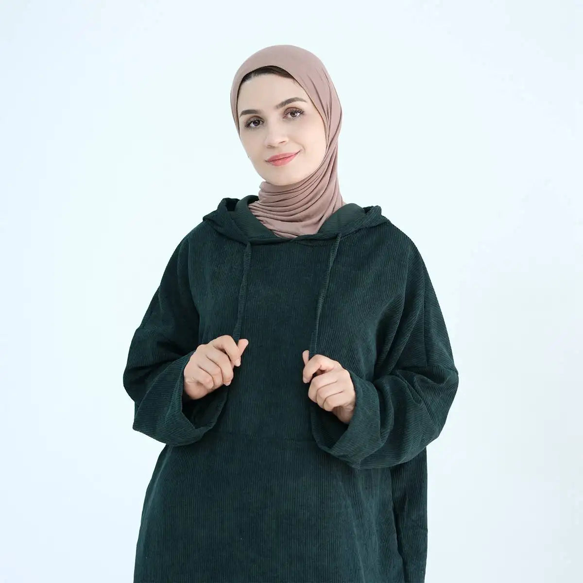 Winter Fall Corduroy Abaya Dress