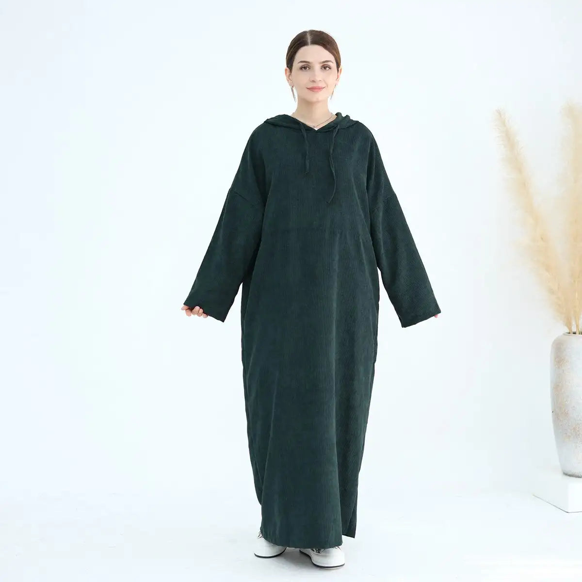 Winter Fall Corduroy Abaya Dress