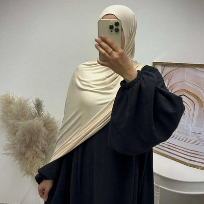 Winter Fall Thick Corduroy Abaya Dress