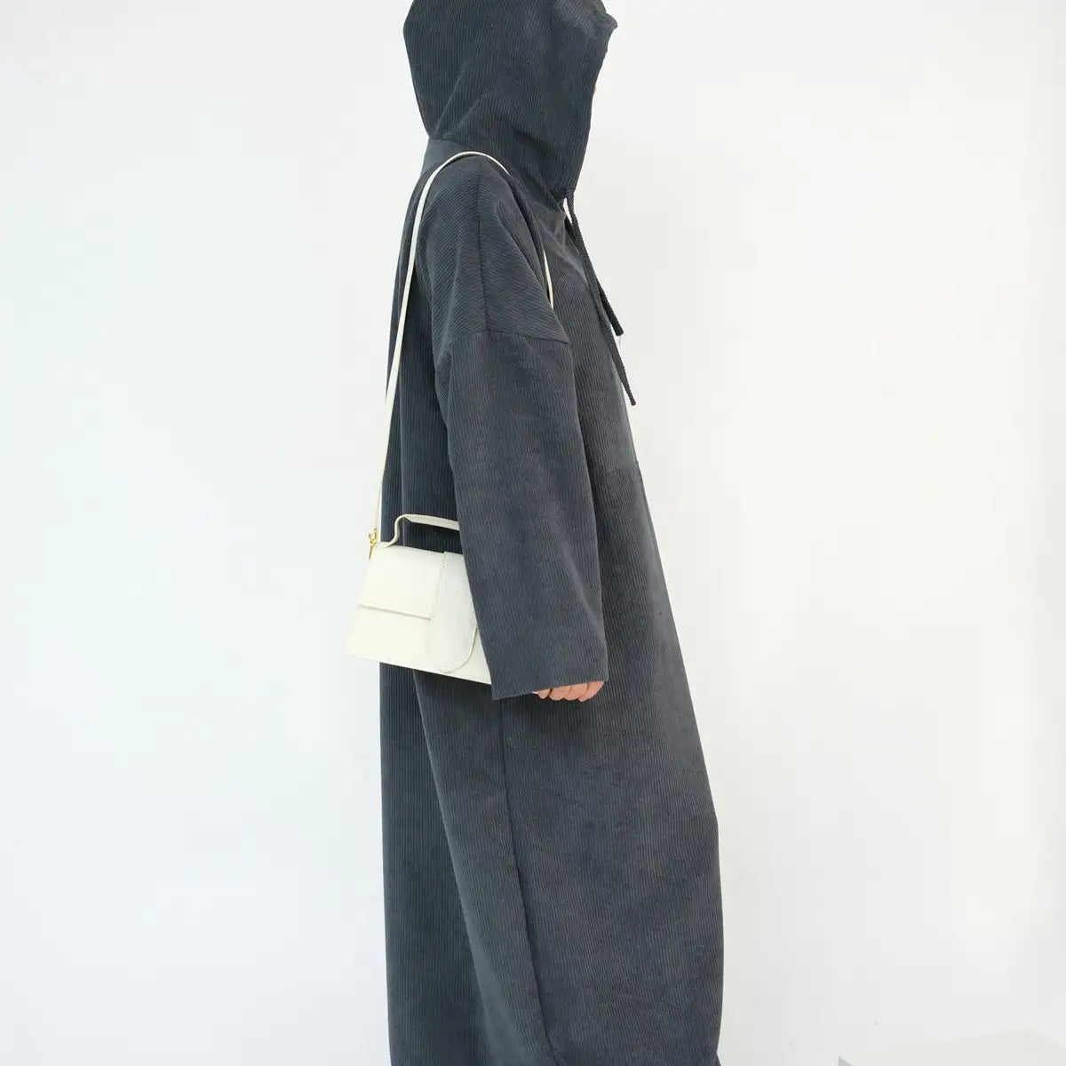 Winter Fall Corduroy Abaya Dress