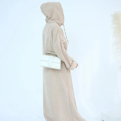 Winter Fall Corduroy Abaya Dress