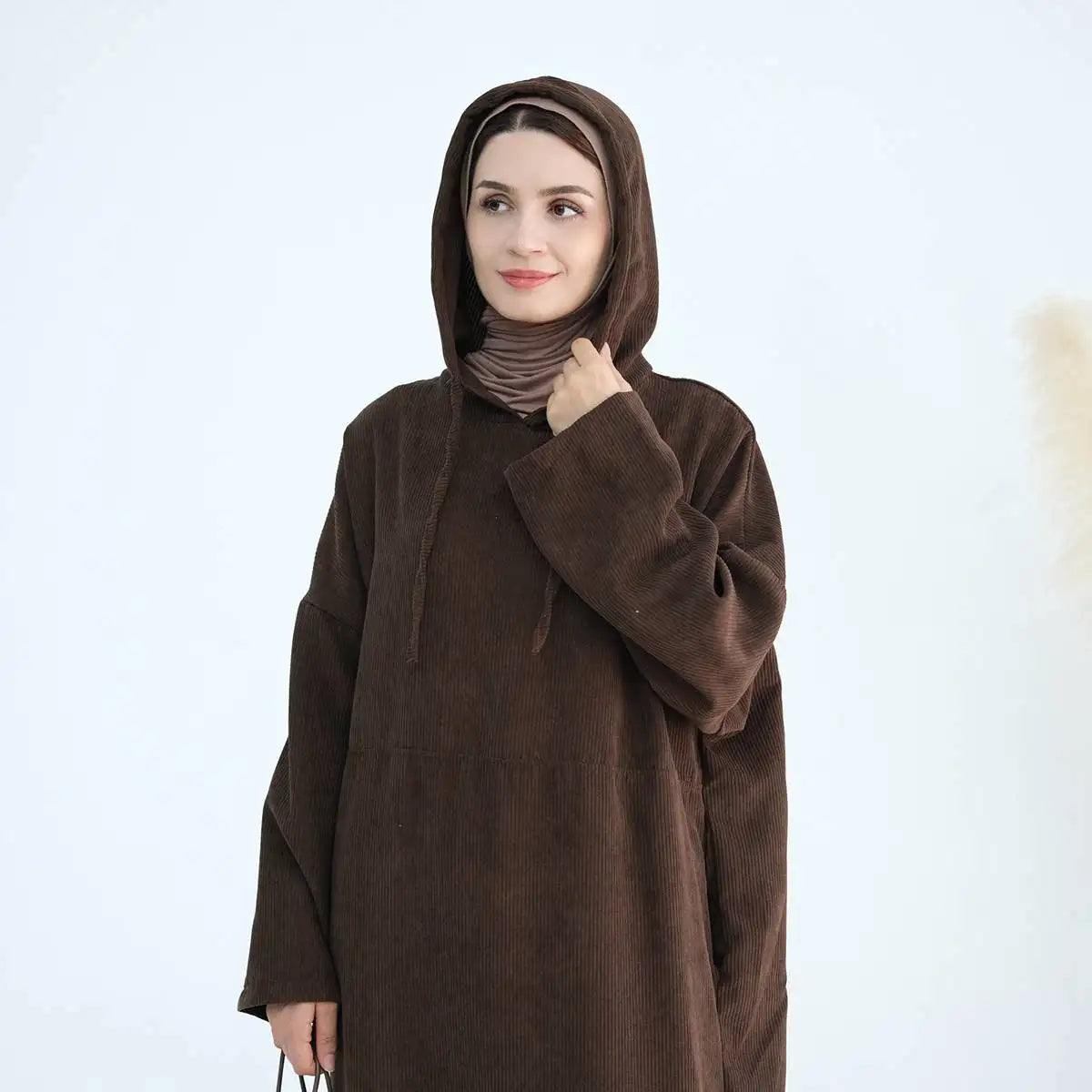 Winter Fall Corduroy Abaya Dress