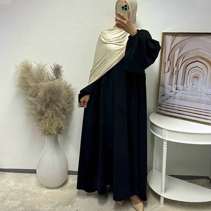 Winter Fall Thick Corduroy Abaya Dress