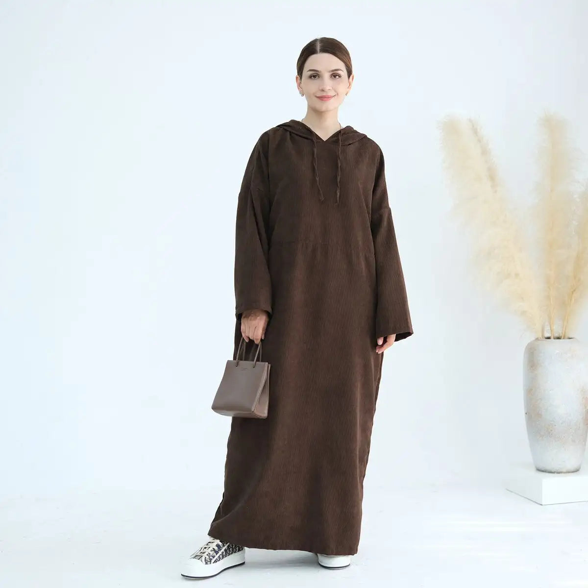 Winter Fall Corduroy Abaya Dress