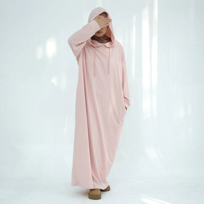 Hooded Abaya Hoodie Dress #24921