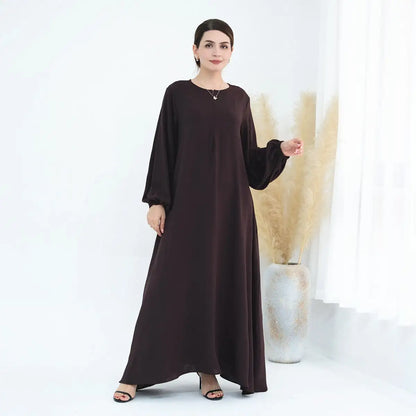 Muslim Women Cuff Sleeve Abaya Dress