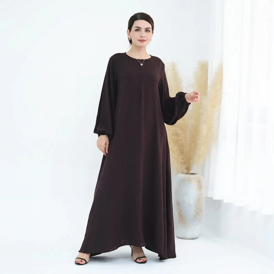 Muslim Women Cuff Sleeve Abaya Dress