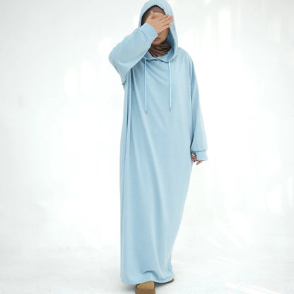 Hooded Abaya Hoodie Dress #24921