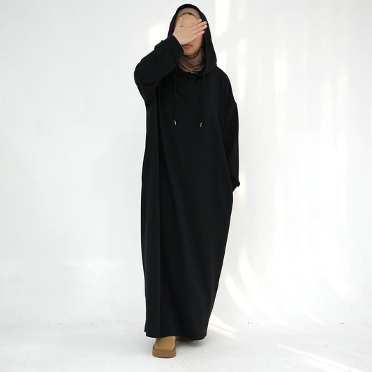 Hooded Abaya Hoodie Dress #24921