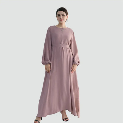 Muslim Women Cuff Sleeve Abaya Dress