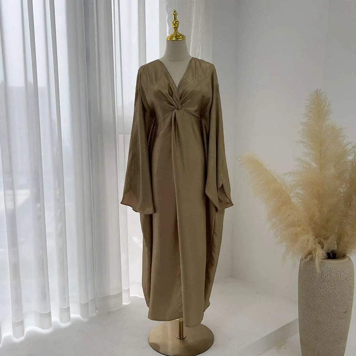 Sparkling Bronzing Farasha Abaya Dress