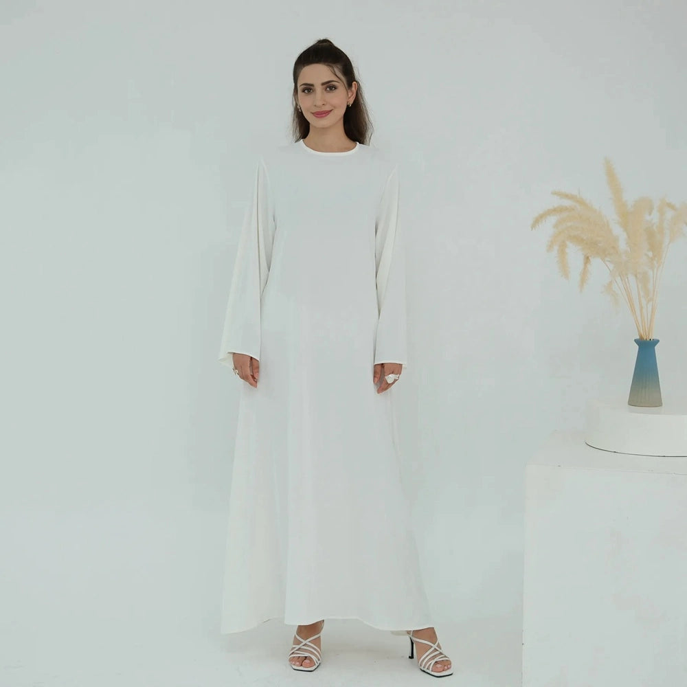 13 Color Options Nida Plain Abaya Dress #251046