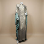 Bronzing Batwing Sleeve Farasha Abaya Dress For Muslim Women #25233