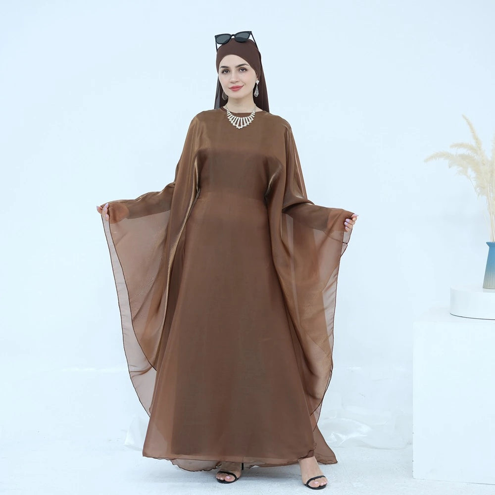 brown dress matching hijab My Chic Light Brown Abaya Eid Outfit: Style Guide & Shopping Tips!