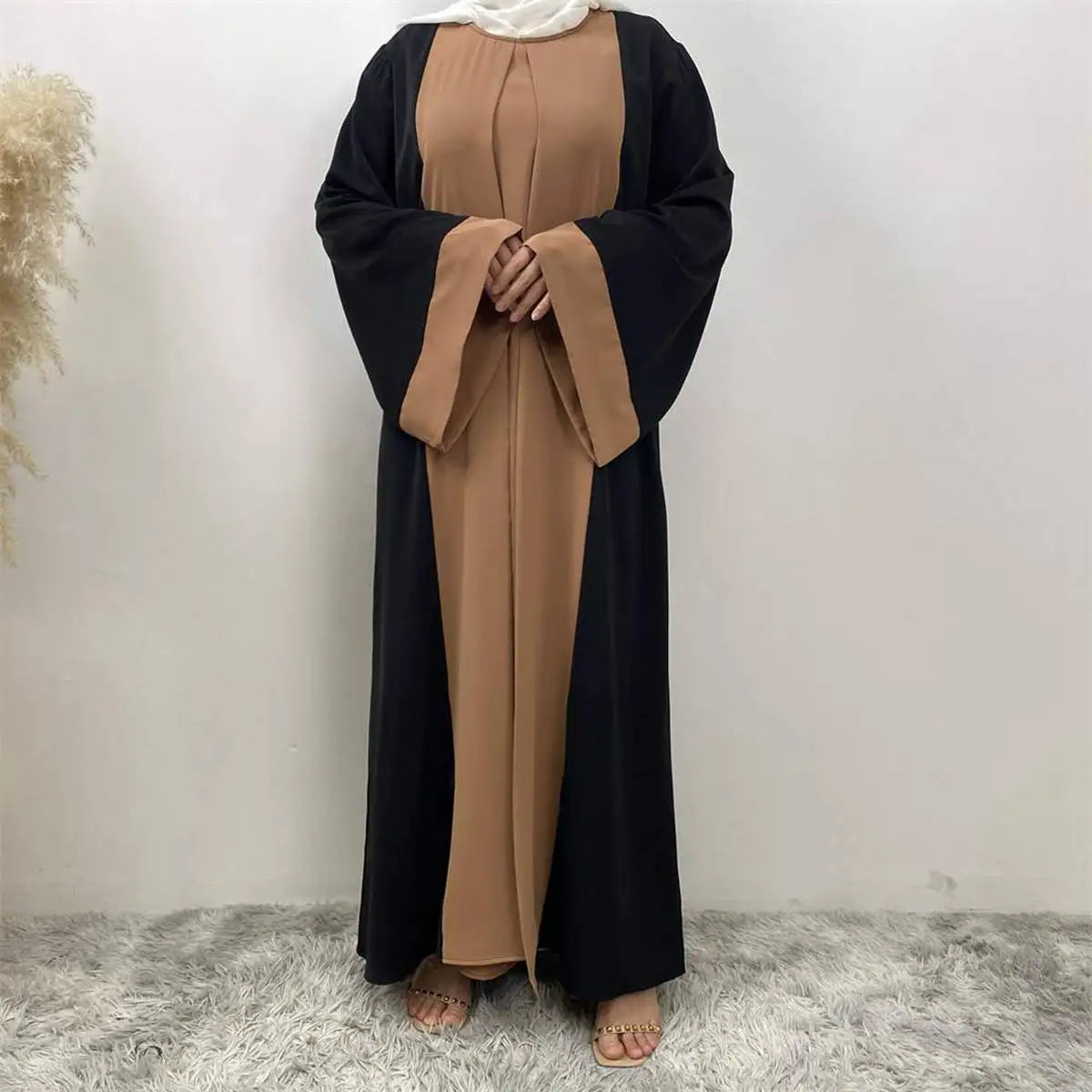 False Two-piece Muslim Women Abaya Dress