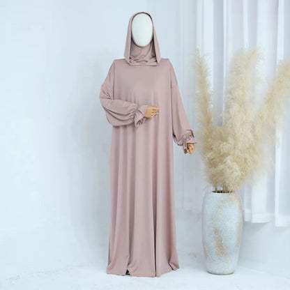 Halal Prayer Dress Hooded Jilbab Abaya #25958