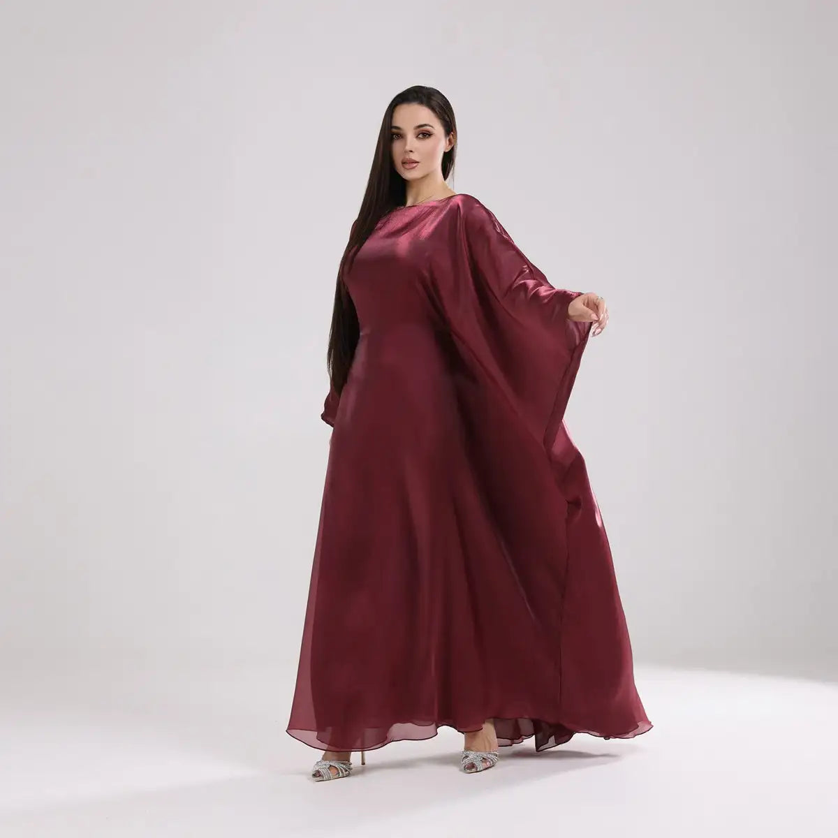 Tiktok Ins 20 Color Options Sparkling Women Abaya Dress