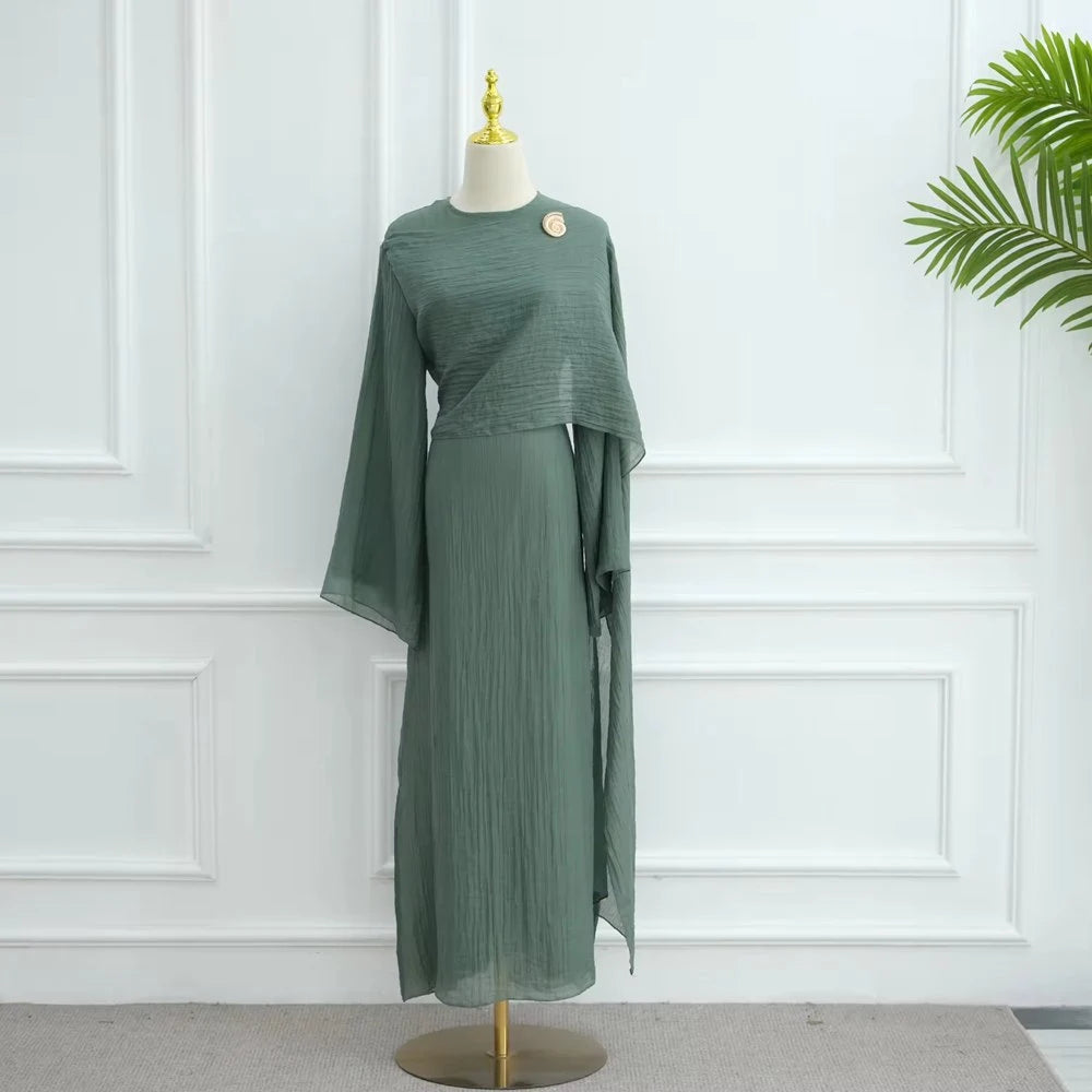 Double Layer Abaya Dress #251089