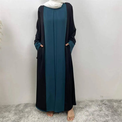 False Two-piece Muslim Women Abaya Dress