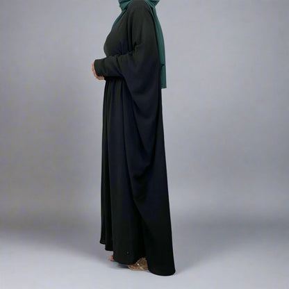 Pleated Wrinkle Abaya Dress #256836