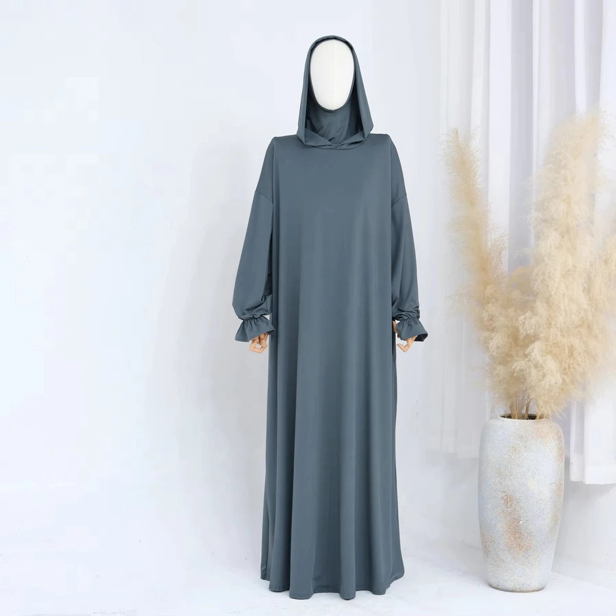 Halal Prayer Dress Hooded Jilbab Abaya #25958