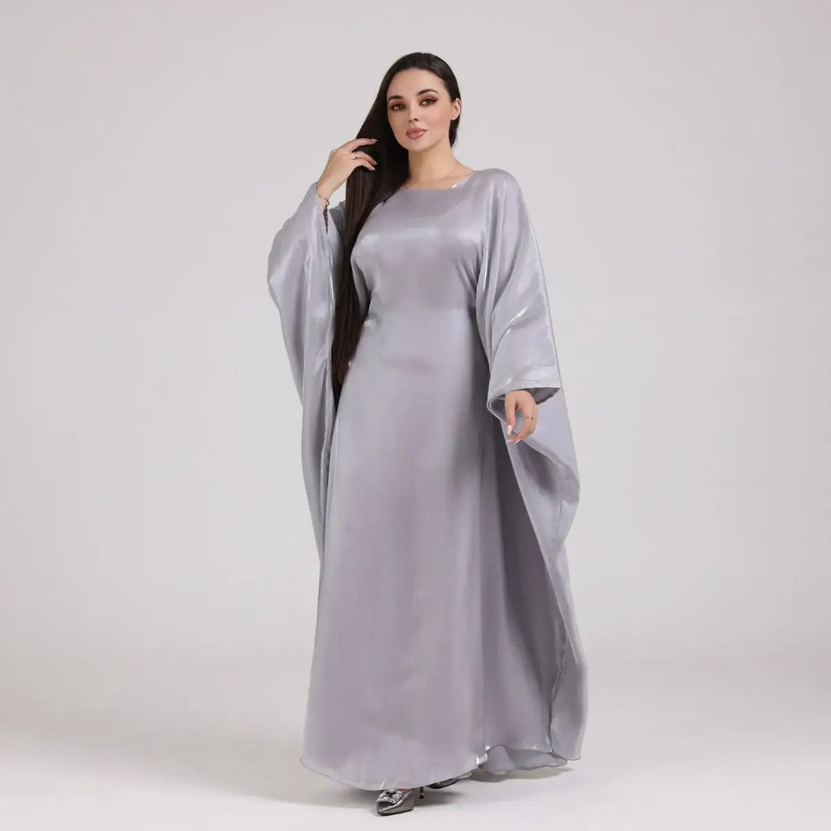 Tiktok Ins 20 Color Options Sparkling Women Abaya Dress