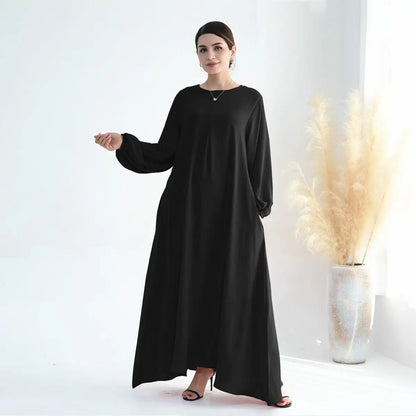 Muslim Women Cuff Sleeve Abaya Dress