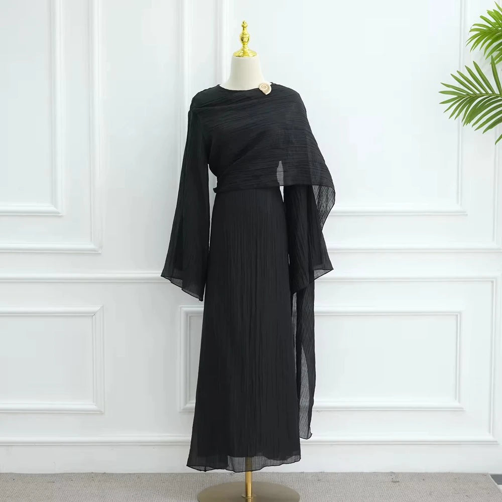 Double Layer Abaya Dress #251089