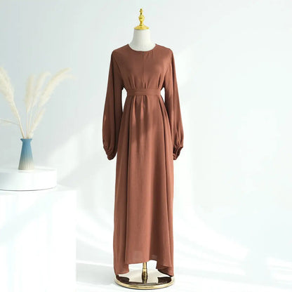 Muslim Women Cuff Sleeve Abaya Dress