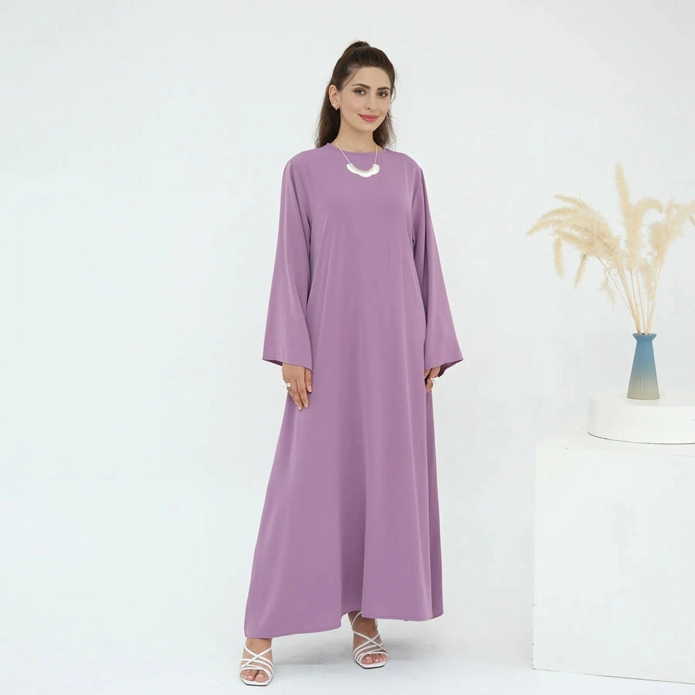 13 Color Options Nida Plain Abaya Dress #251046