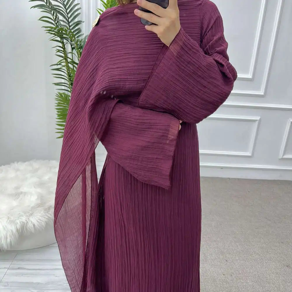 Double Layer Abaya Dress #251089