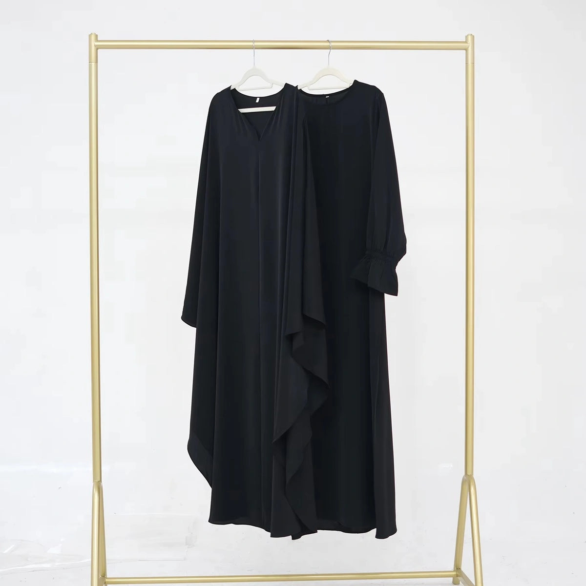 2 Pieces Set Nida Abaya Dress With Cape #25949