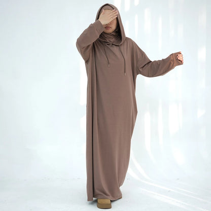 Hooded Abaya Hoodie Dress #24921